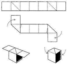 Имеется полоска бумаги размером 1x7 как из нее сложить единичный кубик? ,