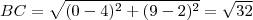 Найти косинус угла а треугольника авс если а (-3; -9) в(0; -6) с (-4; -2)