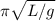 \pi \sqrt{L/g}