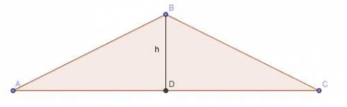 Сторона треугольника равна 20 а высота проведенная к ней в 4 раза меньше стороны найти s треугольник