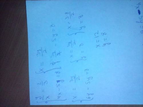 Решите систему уравнений: у/х=2/3 4х-5у=8 (эта черта / означает дробь)