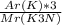 \frac{Ar(K)*3}{Mr(K3N)}