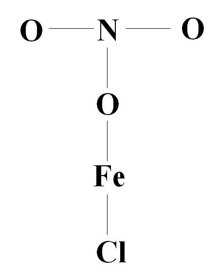 Написать графическую формулу feclno3