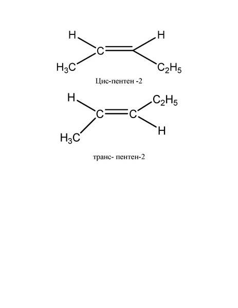 Составьте формулы одного гомолога и одного изомера к веществу цис-бутен-2.