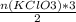 \frac{n(KClO3)*3}{2}