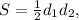 S=\frac{1}{2}d_1d_2,