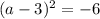 (a-3)^2=-6