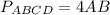 P_{ABCD}=4AB