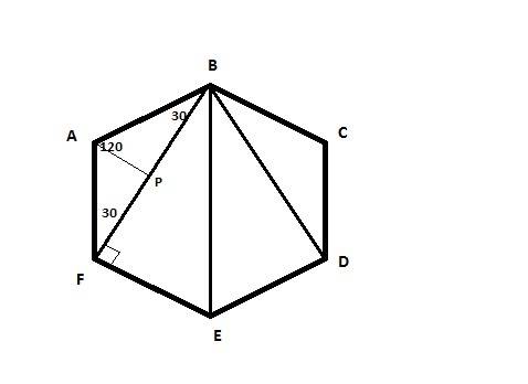 Сторона правильного шестиугольника = с. найдите диагонали этого правильного многоугольника, которые
