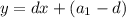 y = dx + (a _{1} -d)