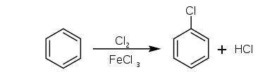 Какая масса хлорбензола образуется при взаимодействии хлора и 130 г 30%-ного раствора бензола?
