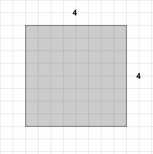 Начерти в тетради квадрат, длина стороны которого 4см. найди периметр этого квадрата