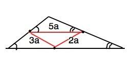Стороны треугольника относятся как 2: 3: 5 а периметр треугольника образованного его средними линиям