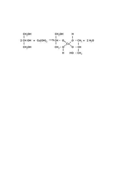 Реакциявзаимодействие глицерина с гидроксидом меди (ii)