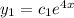 y_1=c_1e^{4x}