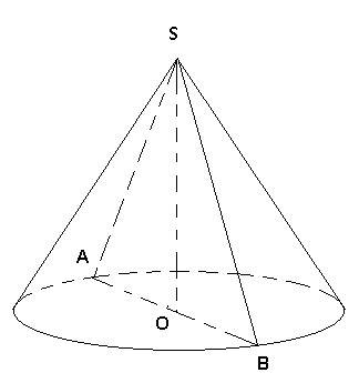 Образующая конуса равна 4см, а угол при вершине осевого сечения равен 90° . найдите объём конуса