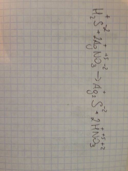 1) h2s+agno3=ag2s+hno3 2) h2o2+kmno4+h2so4=o2+k2so4+mnso4+h2o расставить коэффициенты методом электр