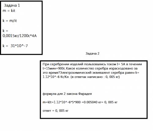 №1 при выполнении опыта на катоде выделилась медь массой 1,5 г за 20 минут при силе тока 4 а. опреде