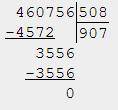 Решить примеры столбиком 84854: 406= 460756: 508= 4087140: 102= 529156: 503=