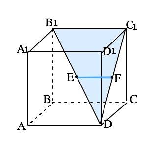 Вкубе abcda1b1c1d1 точки fи e -середины диагоналей dc1 и b1d . какой плоскости параллельна прямая fe