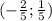 ( -\frac{2}{5};\frac{1}{5})