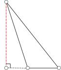 Всегда ли высота треугольника меньше его сторон?