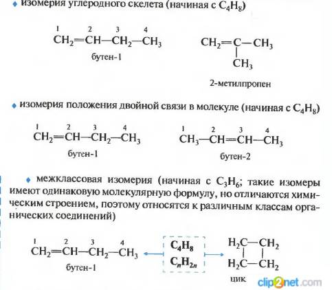 Напишете структуру формулы изомеров углеводов c4h8 и назовите их по номенклатуре июпак