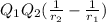 Q_{1} Q_{2}( \frac{1}{ r_{2} }- \frac{1}{ r_{1} })