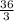 \frac{36}{3}