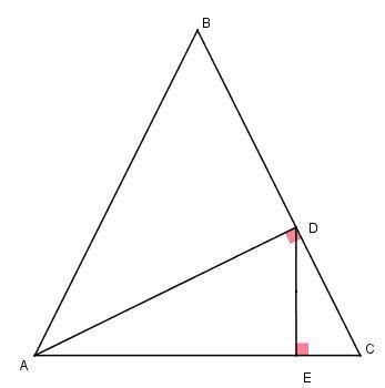 Памогите малю 2. в равностороннем треугольнике авс проведена биссектриса аd.расстояние от точки d до