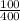 \frac{100}{400}