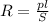 R= \frac{pl}{S}