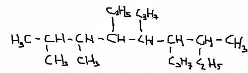3. напишите формулу: 2,3- диметил-4,7-диэтил-5,6- дипропилоктан