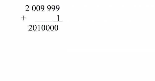 2. какое число последующее для числа 2 009 999?