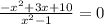 \frac{-x^2+3x+10}{ x^{2} -1} =0