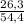 \frac{26,3}{54,4}