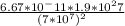 \frac{6.67*10^-11*1.9*10^27}{(7*10^7)^2}