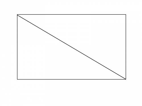Начерти в тетраде прямоугольник не являющийся квадратом и проведи его диагональ симметричны ли проти