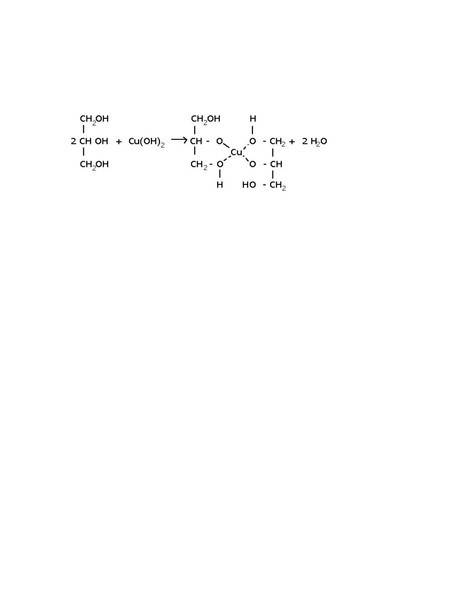 Взаимодействие глицерина и белка с гидроксидом меди 2