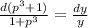 \frac{d(p^3+1)}{1+p^3}=\frac{dy}{y}