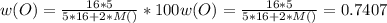 w(O)=\frac{16*5}{5*16+2*M(Э)}*100%=74.07 \\&#10; w(O)= \frac{16*5}{5*16+2*M(Э)}=0.7407