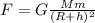 F = G \frac{Mm}{ (R+h)^{2} }