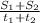 \frac{S_1 + S_2}{t_1 + t_2}