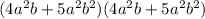 (4a^2b+5a^2b^2)(4a^2b+5a^2b^2)