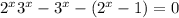 2^x3^x-3^x-(2^x-1)=0