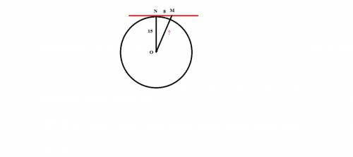 1. діаметр кулі дорівнює 30 см. точка м лежить на дотичній площині до кулі на відстані 8 см від точк