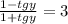 \frac{1-tgy}{1+tgy} =3