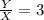 \frac{Y}{X} = 3