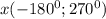 x(-180^{0};270^{0})