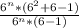 \frac{ 6^{n}*( 6^{2} +6-1) }{ 6^{n}* (6-1)}